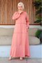 Sewing Detailed Model Dress Pudra - 4