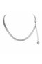 Celestique Fish Back Chain Women's Necklace 316L Stainless Steel Silver Color Necklace - 2