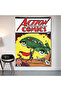 Action Comics Wall Covering Wall Tapestry First Quality Satin Fabric Poster