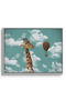 Surreal Giraffe Kids Wall Art | Portrait Framed Canvas Print | Luxury Modern Decor for Kids Room - 2