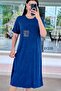 Sleeves with Mesh Detail Washed Cotton Fabric Dress 6Y335 - 3