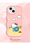 iPhone 13 Compatible Case Camera Protector Pink Silicone Couple Phone Case Kitty Pattern - 2