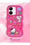Vivo Y36 4g Compatible Case Camera Protector Red Silicone Couple Phone Case Kitty Pattern - 2