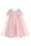 Girl's Evening Dress Pearl Embellished Chiffon Cape Dress and Headband Set - Birthday, Party, Wedding, Graduation (3, 4, 5, 6, 7 Years) 36377Pr - 6