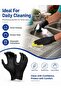 Black Nitrile Gloves | 100pcs 4 Mil Disposable Latex Free Gloves | XL Size Palm Width 10 To 12 cm For Cleaning Auto Painting Kitchen Work - 5