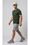 Men's Khaki Regular Full-Fit Crew Neck T-Shirt - 7