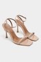 Taki Ten Patent Leather Women's Thin Heeled Shoes with Ankle Belt Detail - 4