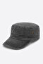 Premium Military Washed Castro Hat |   Black Unisex Vintage Kep Model - 2