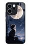 Oppo Reno 15F Moon Guardian Kitty Design Glossy Phone Case