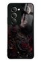 Xiaomi Redmi 15 Glossy Phone Case with Crimson Moon Rose Design