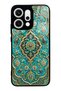 Oppo Reno 14 Turquoise Ottoman Jewel Design Glossy Phone Case