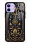 iPhone 12 Sapphire Ottoman Gold Design Glossy Phone Case
