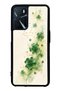 Oppo A16 Glossy Phone Case with Lucky Clover Whisper Design