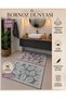 2 Pieces of 100% Cotton Natural Foot Towels and Mats