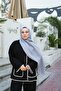 Jacquard Ethnic Pattern Vellure Shawl - Gray - 2