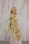 Summer Garden Series Patterned Cotton Soft Shawl Women's Colorful Shawl - 5