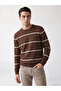 Esvab • Modern & Distinctive Zero Roba Collar Striped Men's Knitwear Sweater