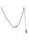 316L Stainless Steel Double Chain Figure Detailed Women's Necklace Stylish Gift Necklace - 2