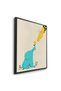 Cute Safari Friends Giving Flower Kids Wall Art | Portrait Framed Canvas Print | Luxury Modern Decor for Kids Room - 3