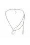Peace Symbol Women's Necklace 316L Stainless Steel Stylish Gift Necklace with Chain - 2