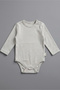 Set of 2 100% Cotton Long Sleeve Baby Snap Bodysuits - 4
