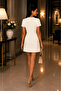 Square Neckline Hidden Pocket Detailed Mini Elegant Dress - 3