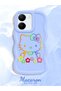 Vivo Y27S Compatible Case Camera Protector Blue Silicone Couple Phone Case Kitty Pattern - 2