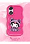 Oppo A60 Compatible Case Camera Protector Red Silicone Couple Phone Case Kuromi Pattern - 2