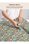 100% Cotton Satin Fabric Digital Printed Colorful Garden Flowers Patterned 100X155 cm for Sewing Patchwork and Hobby - 8
