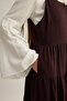 Layered Gilet Dress Brown - 2