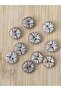 Self-Patterned Cardigan Vest Button 18 mm 10 Pieces Mink
