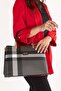 Women's Daily Stylish Handbag Sp.924 Black Plaid - 4
