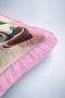 Pop Art Dog Figured Colorful Fringed Pillowcase-Artistic Bohemian Cream Pink Tassel Throw Pillow Cover - 8