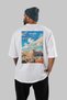 Athens Greece White Oversize Country City Back Printed Unisex T-Shirt 100% Cotton Premium - 4