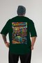 Amsterdam Netherlands Green Oversize Country City Back Printed Unisex T-Shirt 100% Cotton Premium - 2
