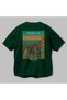 Medellin Colombia Green Oversize Country City Back Printed Unisex T-Shirt 100% Cotton Premium - 3
