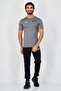 Men Slim Fit Short Sleeve CAP Training T-Shirt, Grey - 4