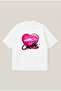 Corteiz Hearts Printed Oversize Boxy Cut Unisex 100% Cotton Tshirt |   Streetwear