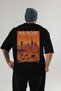 Nairobi Africa Black Oversize Country City Back Printed Unisex T-Shirt 100% Cotton Premium - 2