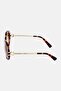 Women LO610SA Oval Sunglasses, Havana - 4