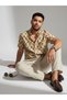 Men Classic Slim Fit Floral Printed Casual Shirt - 5