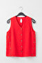 Narçiçeği V-Neck Sleeveless Buttoned Casual Muslin Woven Blouse with Buttons on the Sides 58 56 - 2