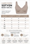 Women's Seamless Laser Cut Front Snap Gathered Bra with Wide Straps Comfortable Bustier - 6