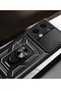 حافظة متوافقة مع هاتف Xiaomi Poco X6 مصنوعة من السيليكون مع حلقة عدسة - أحمر