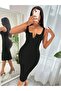 Women's Strappy Round V-Neck Camisole Midi Dress - 4