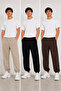 3-Piece Men's Rubberized Trackpants