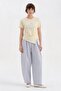 Women's 100% Cotton Slim Fit Design Tshirt with Text Embroidery on the Front - 2