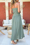 Khaki Lined Pleated Cotton Strapless Woven Dress Skirt 100 40 - 4