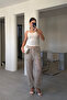 New Season Sequined Shalwar Trousers - Beige - 4