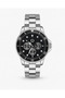 Nova Black 42 mm Black Dial Steel Band Chronograph Look Men's Quartz Wristwatch